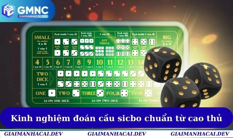 Kinh nghiệm đoán cầu sicbo chuẩn từ cao thủ