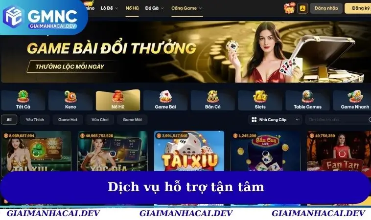 Dịch vụ hỗ trợ tận tâm