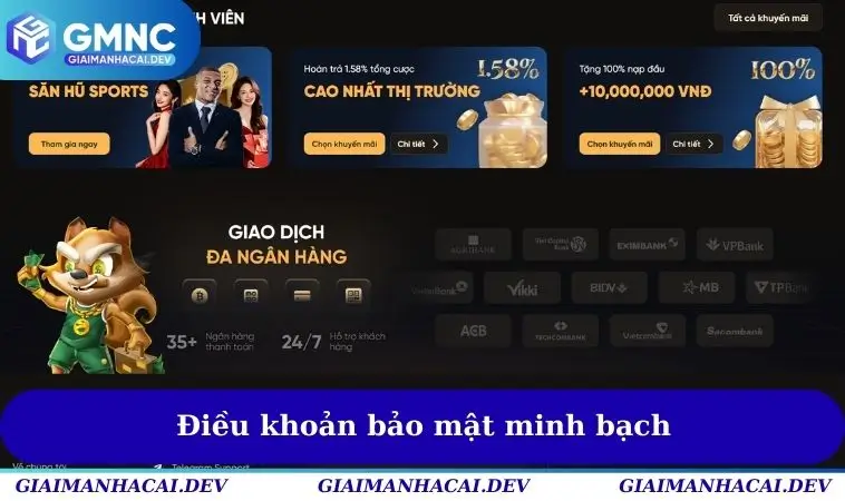 Điều khoản bảo mật minh bạch