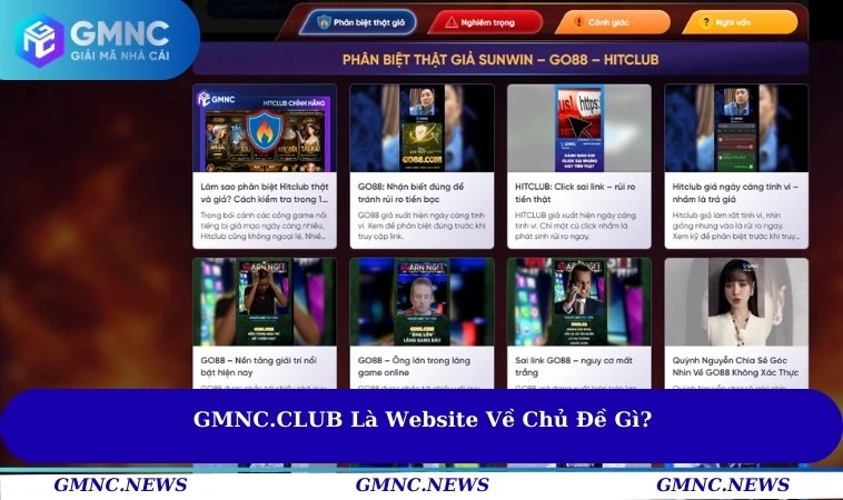 GMNC VIP là website về chủ đề gì?