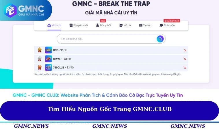 Nguồn gốc trang GMNC.CLUB